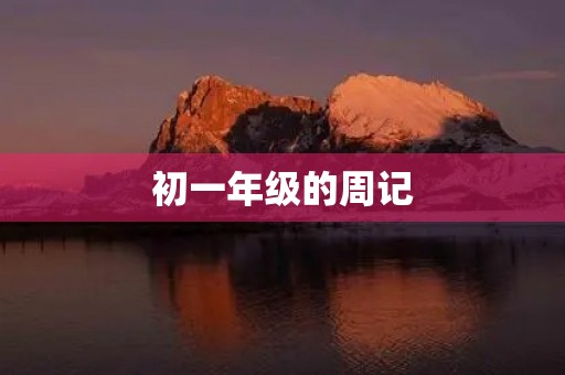 初一年级的周记