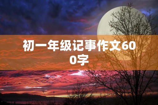初一年级记事作文600字