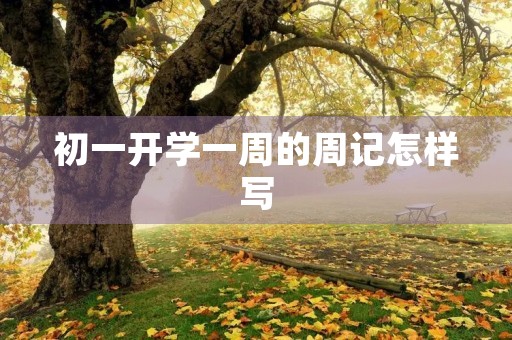 初一开学一周的周记怎样写 初一开学一周的周记怎样写