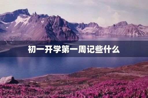 初一开学第一周记些什么