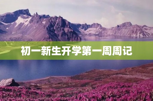 初一新生开学第一周周记 初一新生开学第一周周记