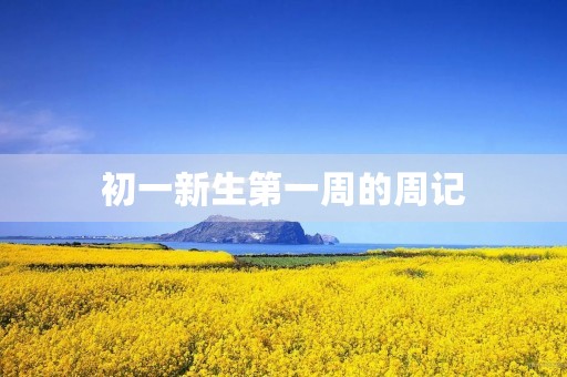 初一新生第一周的周记 初一新生第一周的周记