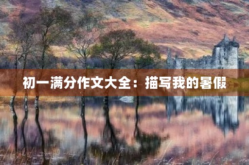 初一满分作文大全：描写我的暑假