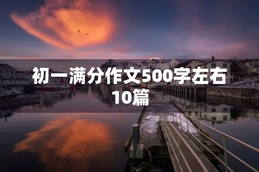 初一满分作文10篇