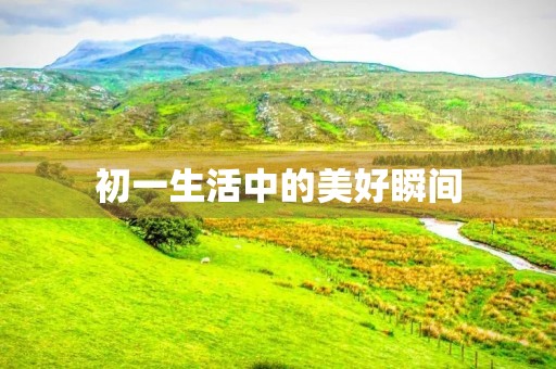 初一生活中的美好瞬间