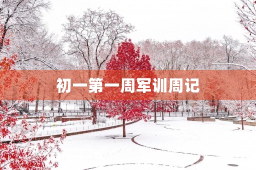 初一第一周军训周记 初一第一周军训周记