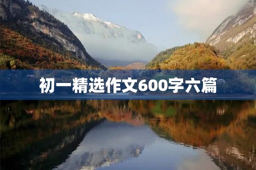 初一精选作文600字六篇