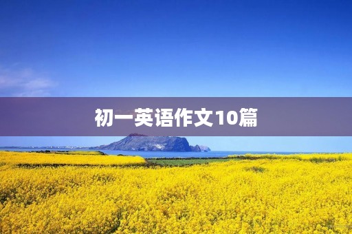 初一英语作文10篇