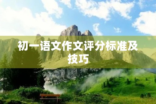 初一语文作文评分标准及技巧 初一语文作文评分标准及技巧