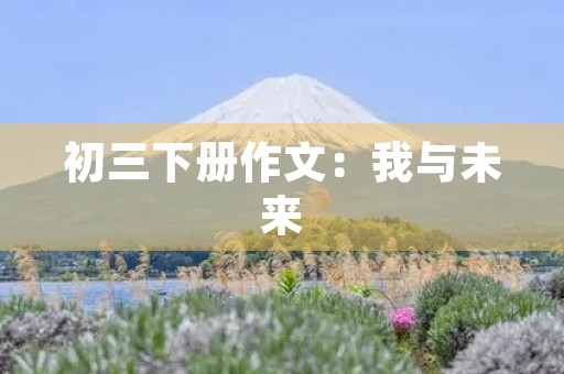 初三下册作文：我与未来