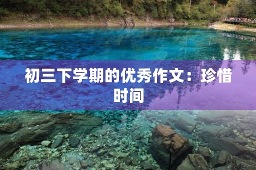 初三下学期的优秀作文：珍惜时间