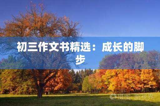 初三作文书精选：成长的脚步