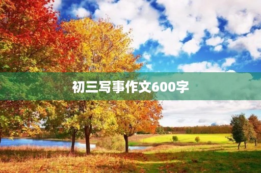 初三写事作文600字