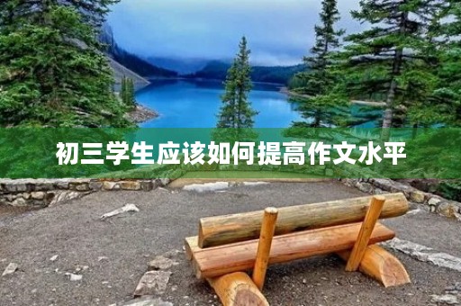 初三学生应该如何提高作文水平