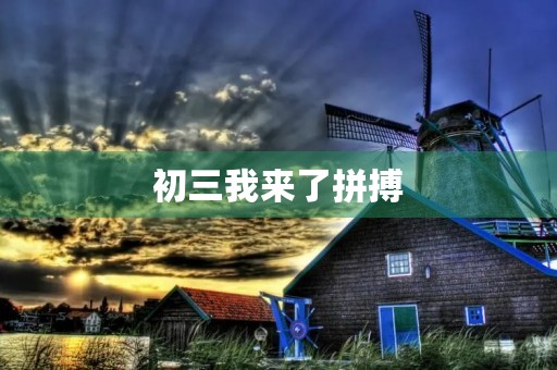 初三我来了拼搏 初三我来了拼搏