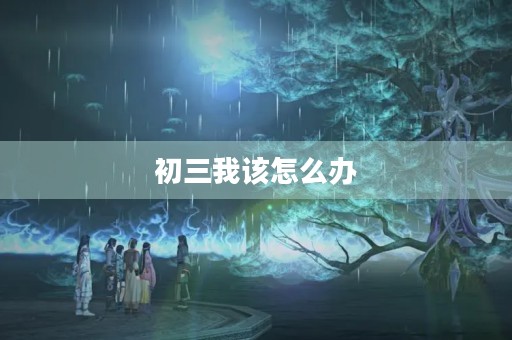 初三我该怎么办 初三我该怎么办