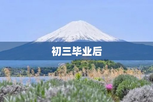 初三毕业后,我该何去何从 初三毕业后,我该何去何从