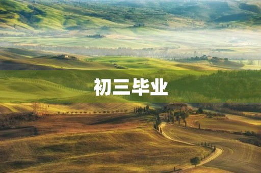 初三毕业,再见了你 初三毕业,再见了你