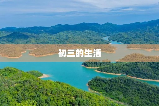 初三的生活 初三的生活