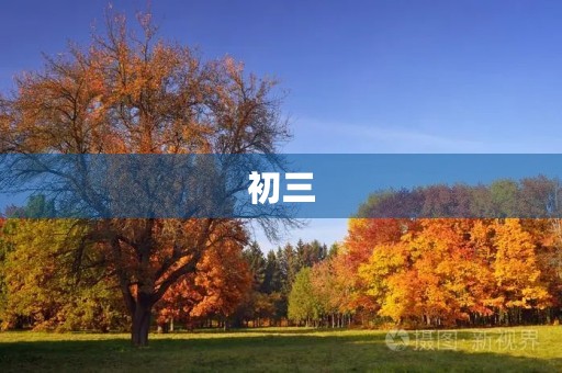 初三，我们毕业了