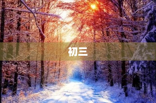 初三，我们的初中生活