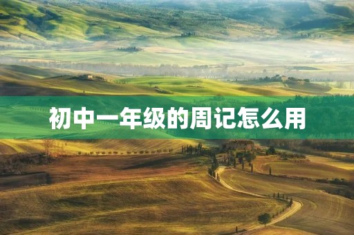 初中一年级的周记怎么用