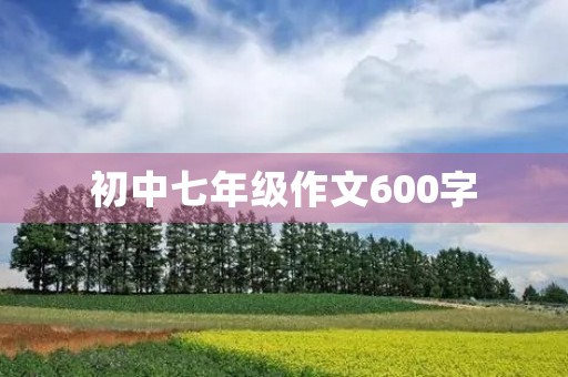 初中七年级作文600字 初中七年级作文600字