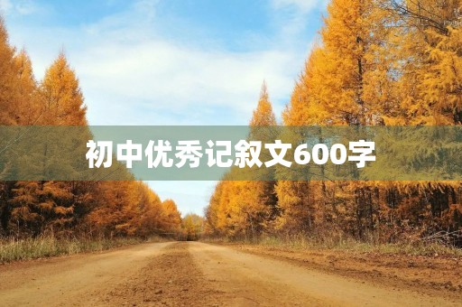初中优秀记叙文600字 初中优秀记叙文600字