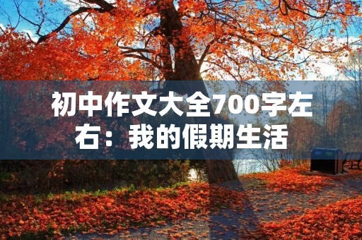 初中作文大全700字左右：我的假期生活