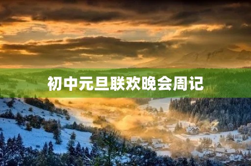 初中元旦联欢晚会周记