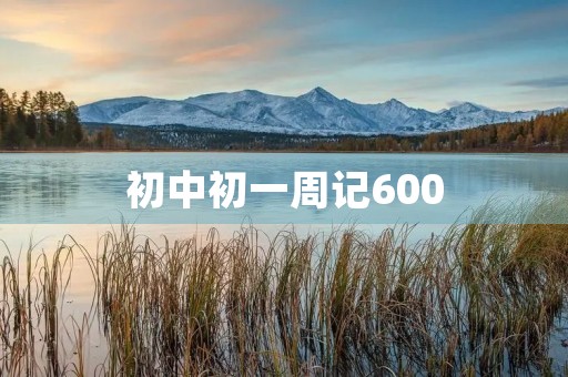 初中初一周记600