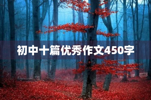 初中十篇优秀作文450字 初中十篇优秀作文450字