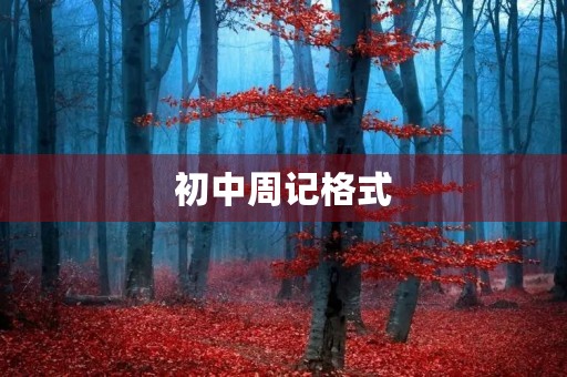 初中周记格式 初中周记格式