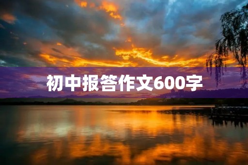 初中报答作文600字