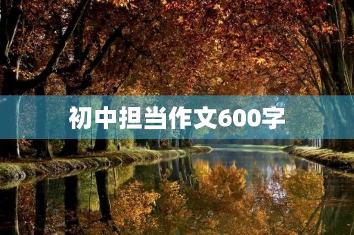 初中担当作文600字