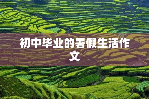 初中毕业的暑假生活作文 初中毕业的暑假生活作文