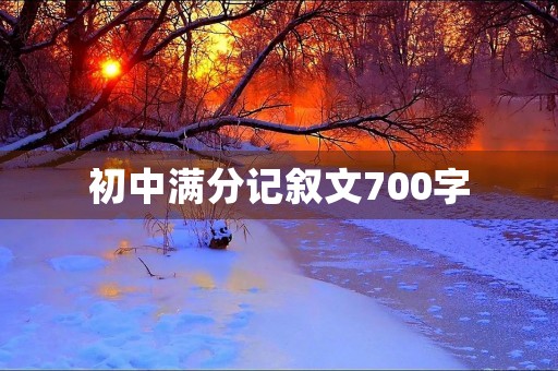 初中满分记叙文700字 初中满分记叙文700字