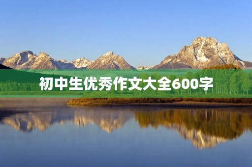 初中生优秀作文大全600字 初中生优秀作文大全600字