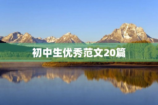 初中生优秀范文20篇