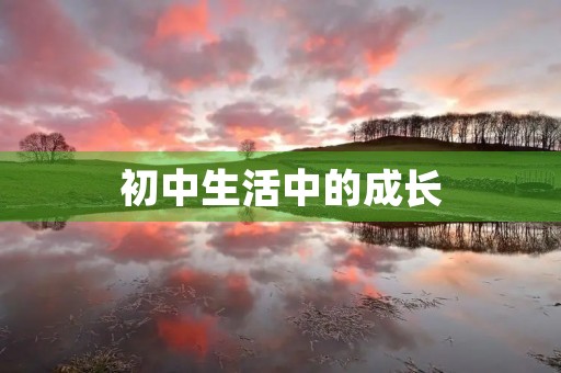 初中生活中的成长 初中生活中的成长