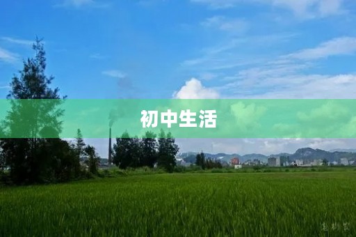 初中生活,从这里开始 初中生活,从这里开始