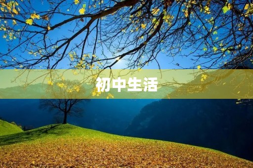 初中生活,我来了! 初中生活,我来了!