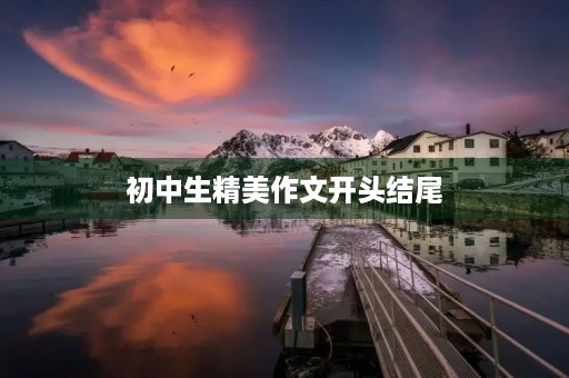 初中生精美作文开头结尾