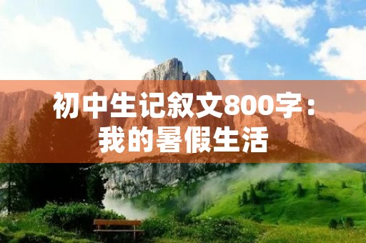 初中生记叙文800字：我的暑假生活