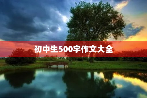 初中生500字作文大全 初中生500字作文大全