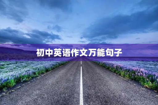 初中英语作文万能句子