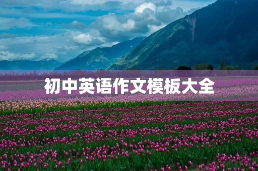 初中英语作文模板大全