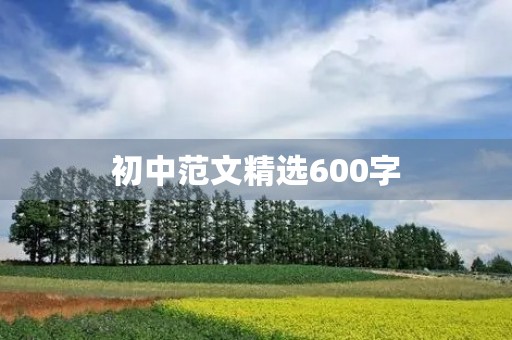 初中范文精选600字 初中范文精选600字