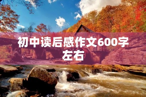 初中读后感作文600字左右 初中读后感作文600字左右