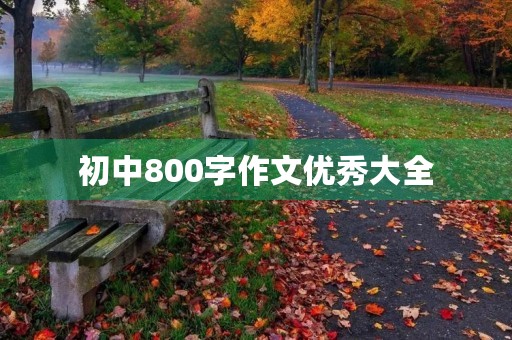 初中800字作文优秀大全 初中800字作文优秀大全